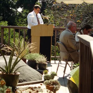 Ed Schneider, Ironwood Circle Luncheon, 1994 on the Home Demonstration Deck