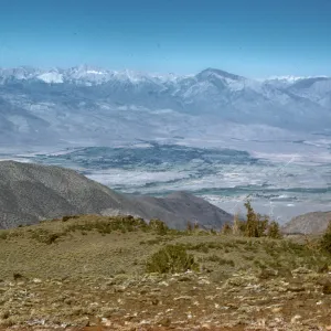 Owen's Valley from top of Silver Canyon, White Mountains
