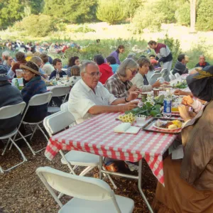 SBBG Members BBQ, 2001, in the Meadow and under the oaks