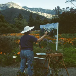 Artist in Garden