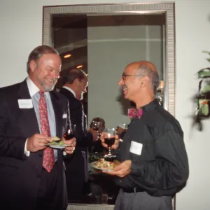 Garden supporter Richard Rogers with George Ayoub, Chair of Westmont's Department of Biology
