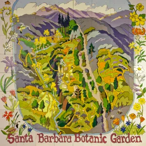 Paint-by-Number Map of SBBG created at 1987 Spring Celebration