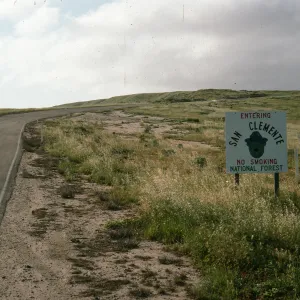 San Clemente Island National Forest Sign