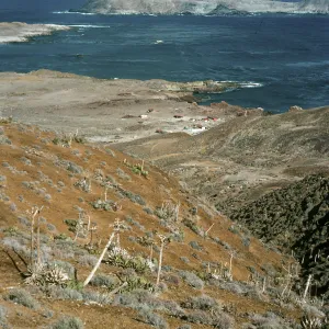 West San Benito Island, view of East San Benito Island from West San Benito Island