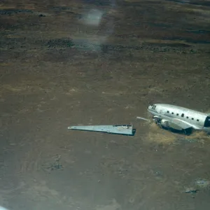 Guadalupe Island, plane wreck, near airstrip