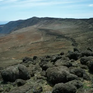 Guadalupe Island, crater near spring, walking south