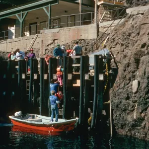 East Anacapa Island, landing