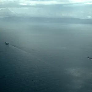 Shipping lanes, North of Santa Cruz Island