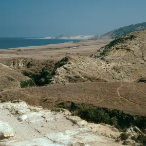 Santa Rosa Island, view of Skunk Point area from Water Canyon Trail