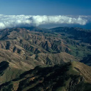 Santa Cruz Island, North ridge & Central Valley from vicinity of Picacho Diablo