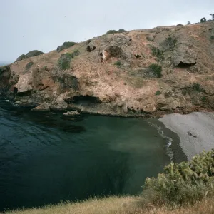 mouth of West Twin Canyon, Santa Cruz Island