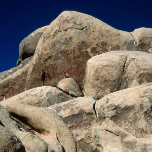 rock climbers, Belle Campground, Joshua Tree National Park