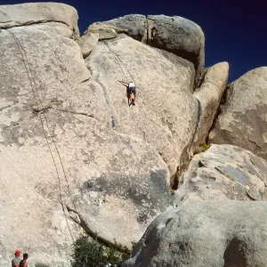 rock climbers, near Belle Campground, Joshua Tree National Park