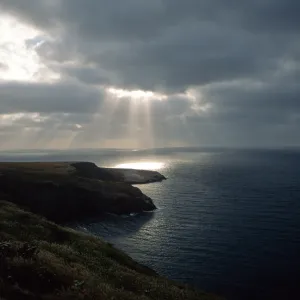 sun over Webster Point, Santa Barbara Island