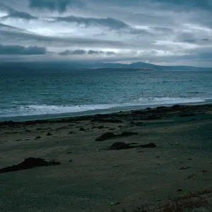 Santa Rosa Island from Pozo Beach, storm approaching!!, Santa Cruz Island