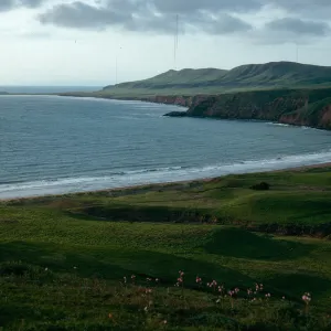 Christy Beach, Black Point, Fraser Point view, Santa Cruz Island
