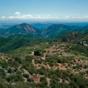ridge road to Lions Den, Big Sur, Monterey County