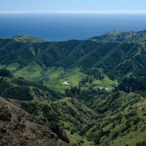 Stanton Ranch, from Red Peak, Santa Cruz Island