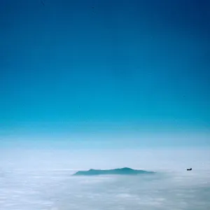 West Anacapa Island in fog