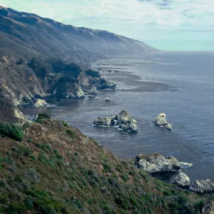 looking South from McWay Canyon viewpoint, just North of Julia Pfeiffer, Burns entrance, Monterey County