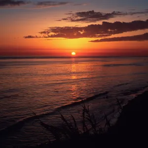 sunset, Shoreline Park, Santa Barbara