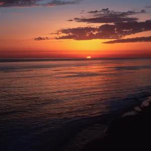 sunset, Shoreline Park, Santa Barbara
