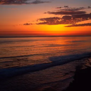 sunset, Shoreline Park, Santa Barbara