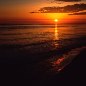sunset, Shoreline Park, Santa Barbara