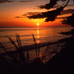 sunset, Shoreline Park, Santa Barbara