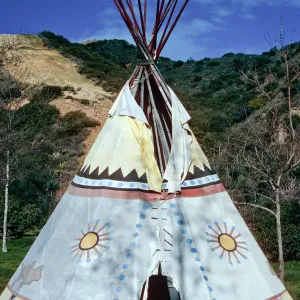 teepees, Hermit Gulch Campground, Avalon Canyon, Santa Catalina Island