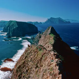 view of Middle & West Anacapa Islands, East Anacapa Island