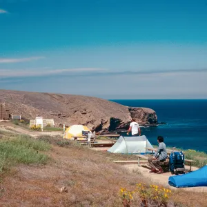 campground, Santa Barbara Island