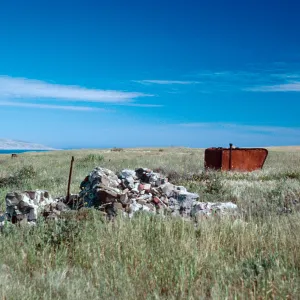 ranch ruins, looking South-East, San Miguel Island