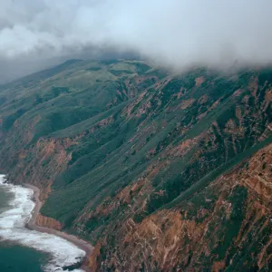 cliffs below navy base, Santa Cruz Island