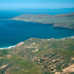 West end, view of Fraser Point, Santa Cruz Island