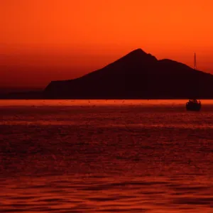 sunrise over Anacapa Island from Smugglers Beach, Santa Cruz Island