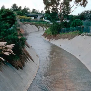 Mission Creek by Highway 101, Santa Barbara County