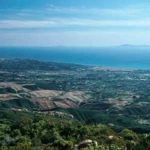 view of Santa Barbara, from West Camino Cielo