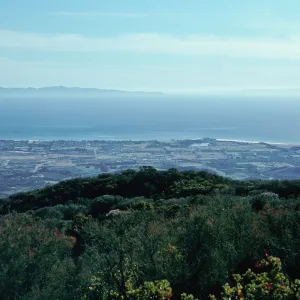 view of Santa Barbara, from West Camino Cielo