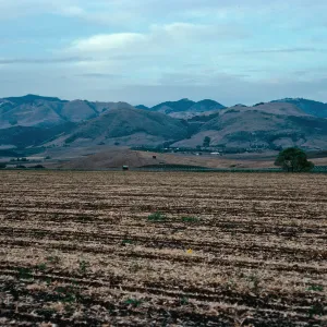 Santa Lucia Mountains from Orcutt Road, South of San Luis Obispo, San Luis Obispo County