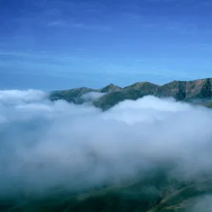 fog over West end, Santa Cruz Island