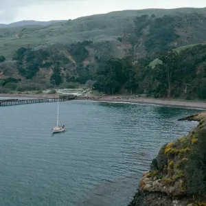 view of Prisoners Harbor, Santa Cruz Island