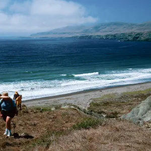 road at South end of Christy Beach, Santa Cruz Island
