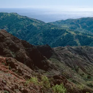 Central Valley from trail to Peak 1848 East, Santa Cruz Island