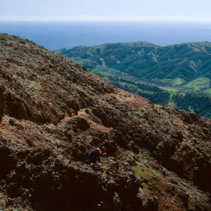 Central Valley from hike to Peak 1848 East, Santa Cruz Island