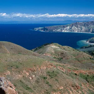 China Harbor from Red Peak, Santa Cruz Island