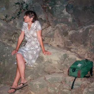 Caroline Kuizenga at Painted Cave, Santa Barbara County