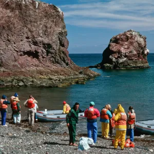 landing, West San Benito Island