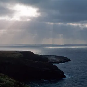 Santa Barbara Island, Sunbeams over Webster Point