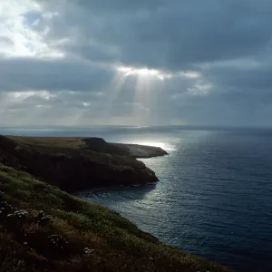 Santa Barbara Island, Sunbeams over Webster Point